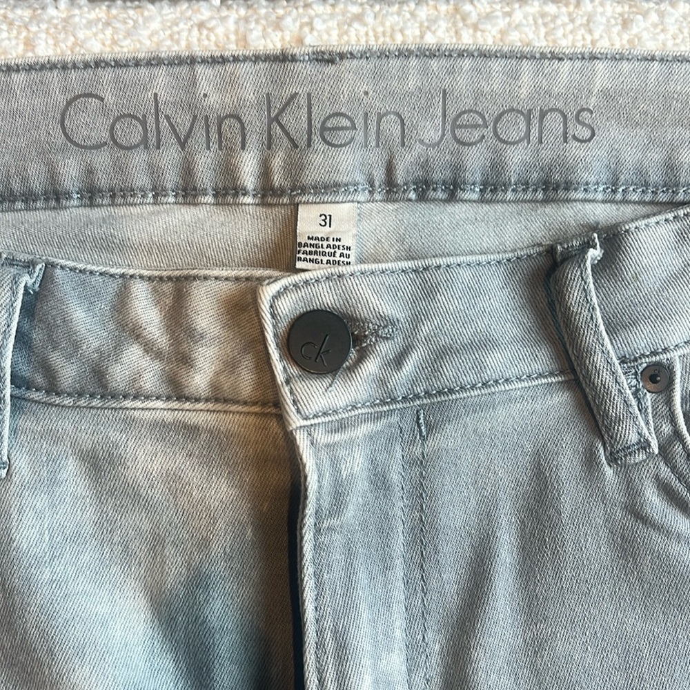 Calvin Klein jeans 31 w Grey/white wash